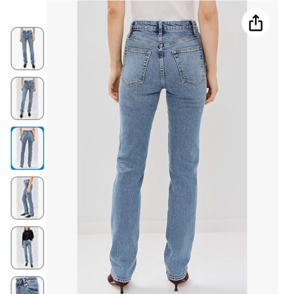 FRAME THE RULER HIGH RISE STRAIGHT LEG JEANS NWT - Picture 5 of 16